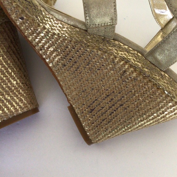 CALVIN KLEIN GOLD CAGED WEDGES SI… - Picture 8 of 13